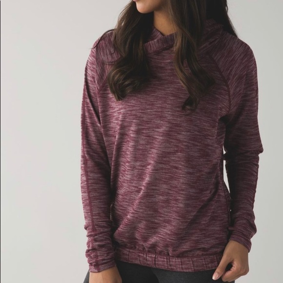 lululemon athletica Tops - LULULEMON HEALTHY HEART PULLOVER II, BORDEAUX, SIZE 12 - Excellent Condition!!!